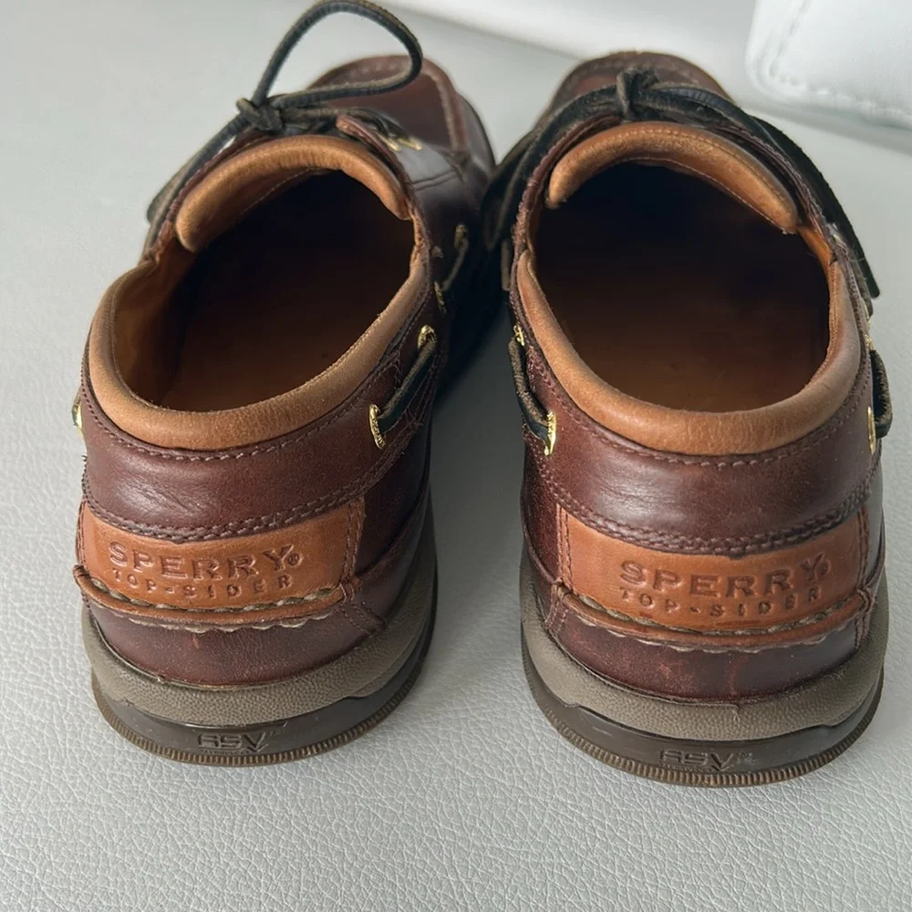 Sperry Topsider Gold Cup Collection Classic Brown Leather Men's Shoes, Size 9